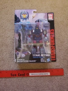 Transformers Titans Return Deluxe Class Decepticon Quake + Chasm New - Picture 1 of 2