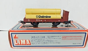 Lima Low sided Wagon with load - Dalmine Pipes - FS Italia. HO scale. Boxed - Picture 1 of 9