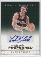 2011-12 Panini Preferred Emerald /75 Luke Babbitt #294 Auto