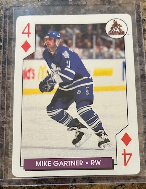 1996-97 Bicycle NHL Hockey Aces Playing Cards - #4D Mike Gartner - Image 1 of 2