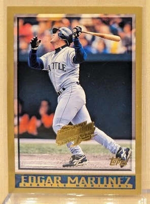 1998 Topps DEVIL RAYS INAUGURAL #297 Edgar Martinez HOF RARE PARALLEL /5000 - Image 1 of 2