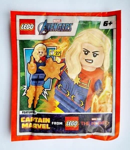 NEW LEGO MARVEL AVENGERS PROMOTIONAL BAG EXCULSIVE CAPTAIN MARVEL MINIFIGURE  - Picture 1 of 4