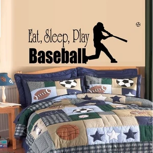 Calcomanía de pared Eat Sleep Play #2 ~ - Imagen 1 de 3