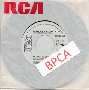 7" Vinyl RCA Canadian Promo White Label Daryl Hall & John Oates ‎Alone Too Long - Bild 1 von 1