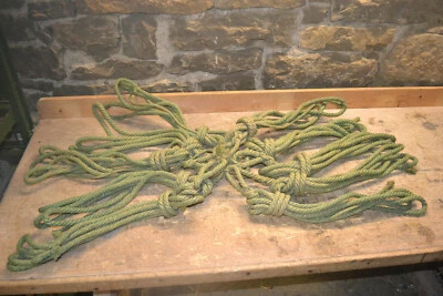 Schweizer Armee 10x Hanfseil 4,5 m 12 mm NEU ORIGINAL (Seil, Hanf, Tau, Deko,BW)