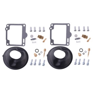 2 Sets Carburetor Carb Repair Kit & Plunger Diaphragm For Yamaha XV750 Virago d - Picture 1 of 7