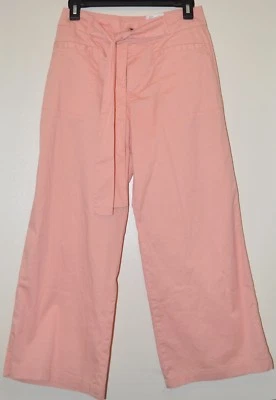 Pantalones capri marca SO Juniors coral tiro alto pierna ancha talla 7 Foto 1 de 4