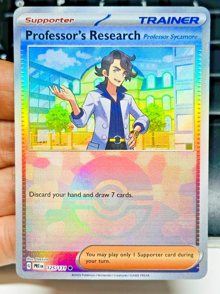 Pokemon SV Prismatic Evolutions Pokeball & Master Ball Reverse 1-131 You PICK! - Image 1 of 1