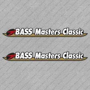 BASS MASTERS CLASSIC BOAT LOGO DECALS 21.8" x 2.3" 2pcs. - Picture 1 of 2