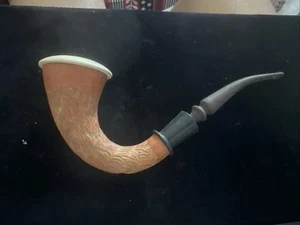 Vintage Sherlock Holmes Carved Calabash Gourd Pipe Estate - Picture 1 of 10