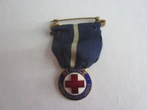 Vintage WWI Amerikanisches Rotes Kreuz Dienstabzeichen - Bild 1 von 2