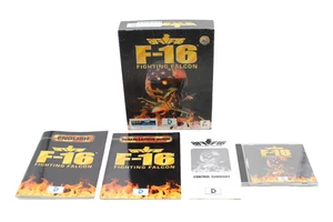 F-16 Fighting Falcon PC GAME Windows 95 DOS CD ROM Retro Gaming RETAIL BIG BOX - Bild 1 von 7