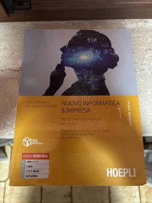 NUOVO INFORMATICA E IMPRESA 1 edizione gialla ISBN 9788836007783 - Immagine 1 di 3