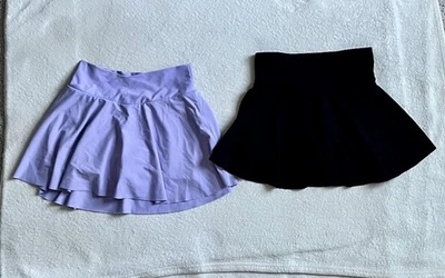 Old Navy Girls Active PowerSoft Skorts Black & Purple Size 10/12 (L) Go Dry Cool - Image 1 of 4