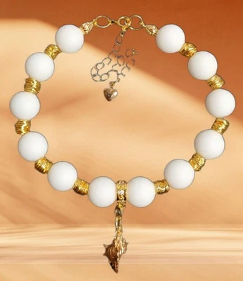 Damen Armband💍Damen Perlenarmband 24 Karat vergoldete Perlen Damen Schmuck - Bild 1 von 2