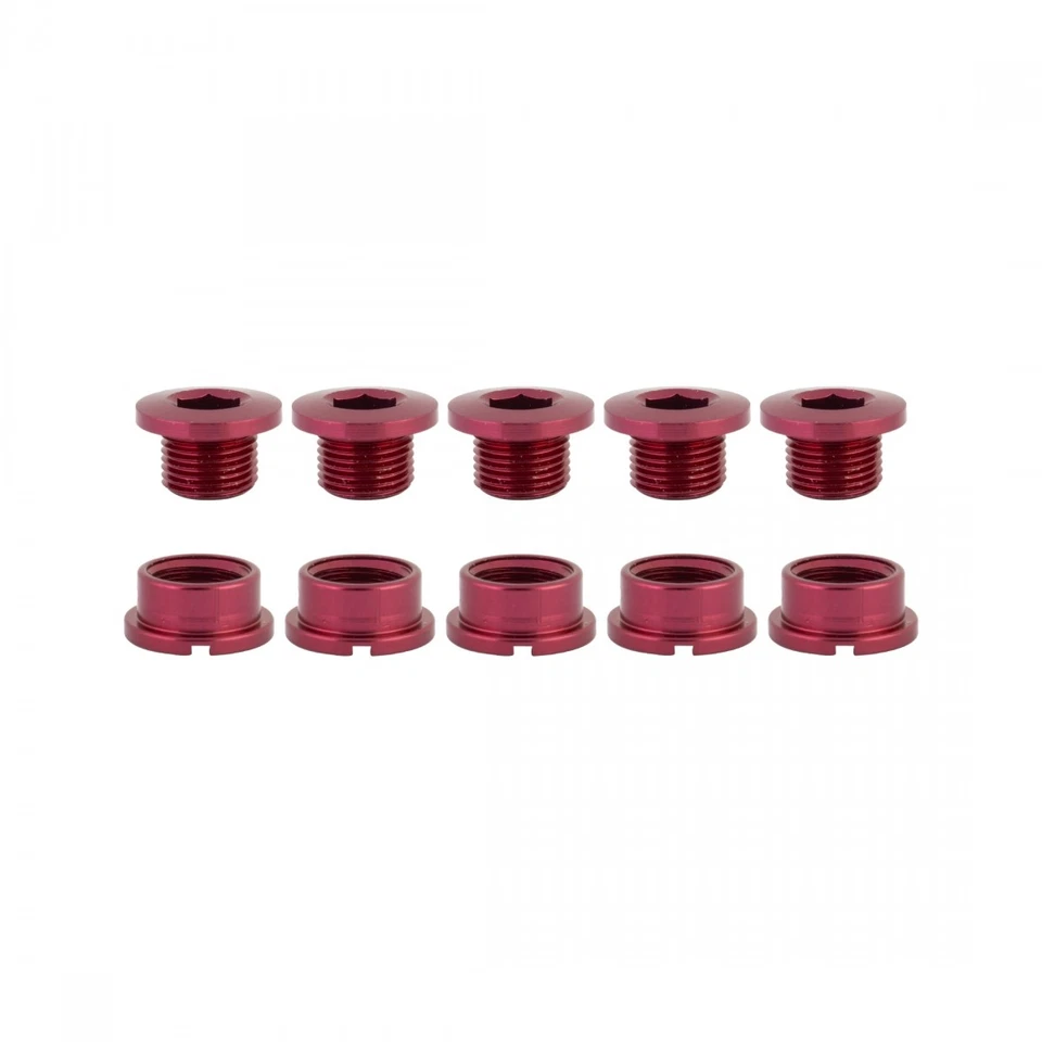 Origin8 Alloy Single Speed Chainring Bolts M8x6mm Bolt / M8x4mm Nut MX/Single - Image 1 of 1