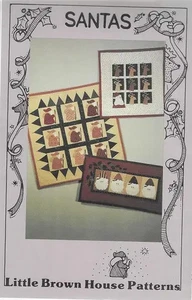 Patrón de costura y edredón Santas de Little Brown House Patterns - Imagen 1 de 1