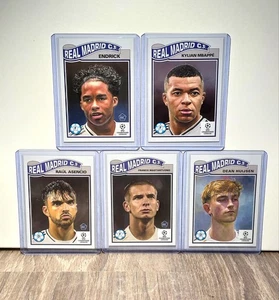 Lot 5x Topps Living Ucl Real Madrid Mastantuono Mbappe Endrick Huijsen... - Picture 1 of 9