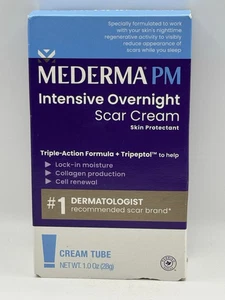 Mederma PM Overnight Scar Cream - 1oz EXP 09/2027 - Damaged Box - Picture 1 of 3