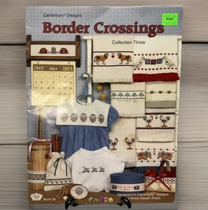 Libro 59 1987 Canterbury Designs Border Crossings Collection 3 punto de cruz - Imagen 1 de 2