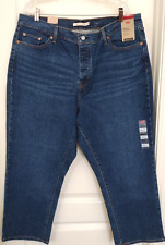 Levis Wedgie Straight Women's Jeans 22W Plus High Rise Medium Wash Denim