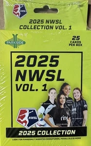 2025 NWSL Women’s Soccer Factory Sealed Box of 25 Cards Autographs Rookies Plus - Picture 1 of 8