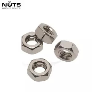HEX FULL NUTS A4 ACCIAIO INOX M2 M3 M4 M5 M6 M8 M10 M12 M14 M16 M20 - Foto 1 di 3