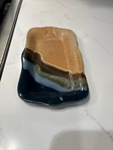 Clarksville Pottery Trinket Dish Earth Tone Glazed And stamped - Picture 1 of 6