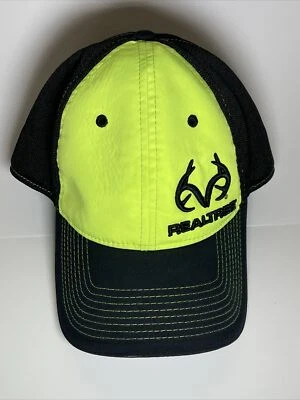 Realtree Baseball Hat Cap Mens Neon Green Fishing Hiking Outdoors - Image 1 of 4