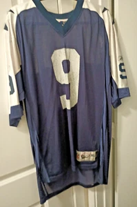 Dallas Cowboys NFL Jersey - Quarterback Tony Romo 9 Size XL Reebok Throwbacks - Picture 1 of 4