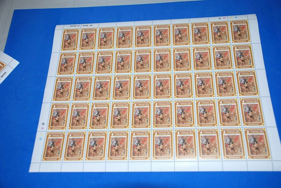 RUBENS Painting Turks & Caicos Islands MNH SC 331 full Sheet of 50 - Image 1 of 2