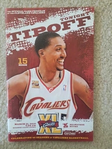 3/31 2010 SGA CLEVELAND CAVALIERS VS MILWAUKEE BUCKS JAMARIO MOON TIPOFF PROGRAM - Picture 1 of 1