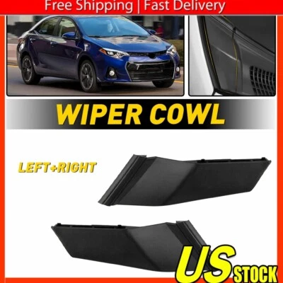 Front Windshield Wiper Side Cowl Cover Trim For Toyota Corolla 2014-2019 Foto 1 de 4