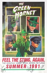 Signed Green Hornet Poster—Adam West, Frank Gorshin, Van Williams & Wendy Wagner - Picture 1 of 8