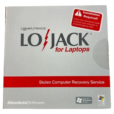 Lojack For Laptops, Stolen Computer Recovery Service( Computrace) Windows XP CD - Image 1 of 3