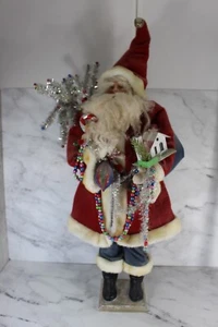 Vintage Standing Santa Claus 32" On Stand - RARE - Picture 1 of 7