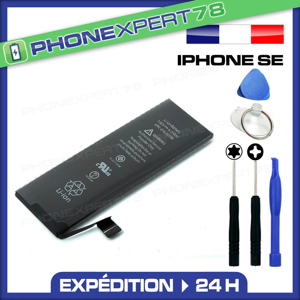 SANS MARQUE BATTERIE INTERNE POUR IPHONE SE NEUVE + OUTILS