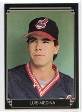 1989 Pacific Cards & Comics 'The Rookies" - Luis Medina - Cleveland Indians