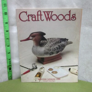 CRAFT WOODS Winter Catalog decoy duck carving kits 1999 paint & epoxies & sealer - Picture 1 of 3