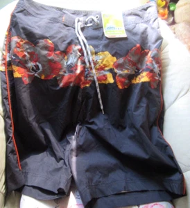 OLD NAVY MENS "LONG BOARD SHORTS"~*SWIM TRUNKS*~HAWAIIAN~LARGE~TIE WAIST~ POCKET - Picture 1 of 5