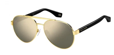 Marc Jacobs Gold and Black MARC 341/S 2M2UE Aviator 60-15-140 Sunglasses S1926 - Image 1 of 2