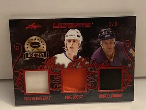 2019-20 Leaf Ultimate Rare Materials Gretzky Bossy Dionne 2/3 🔥🔥🔥🔥 - Picture 1 of 2