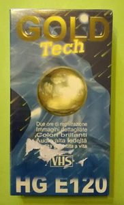 Vhs Gold Tech Hg E-120 Vergine Videotape Videocassetta Nuova Sigillata - Picture 1 of 1