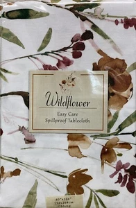 Benson Mills WildFlower “Spice” Indoor/Outdoor Spillproof Tablecloth 60”x 104” - Picture 1 of 3