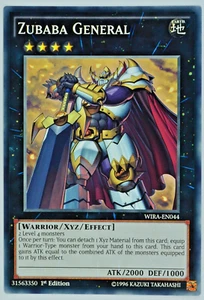 Yugioh Zubaba General WIRA-EN044 Common 1st Edition - Picture 1 of 1