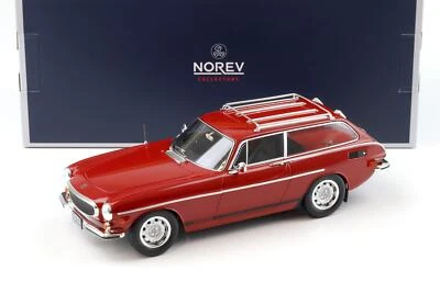 1:18 NOREV Volvo 1800 Es US Versione 1972 Red Con Inferiore Side Stripes - Immagine 1 di 4