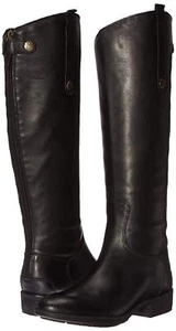 Neu Sam Edelman Penny schwarze Damen-Kniestiefel aus Leder Größe 7 - Bild 1 von 5