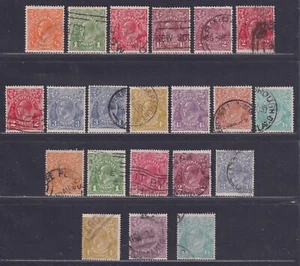 Australia Scott 66-76 1926-1930 KGV Small Multi Wmk Both Perfs Complete SCV $289 - Picture 1 of 2