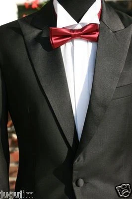 Cut Cutaway Hochzeitsanzug Herrenanzug schwarz mit Hose in schwarz 2 teilig - Bild 1 von 3