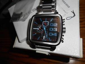 Diesel Mens Only The Brave Oversized Stainless Wristwatch, DZ-4301, Runs Well - Picture 1 of 12